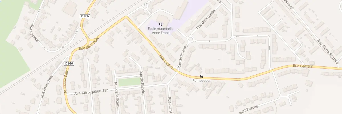 Plan du 1034 Rue Gallieni à Lambres-lez-Douai