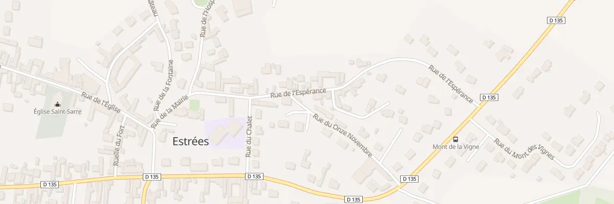 Plan du 16 Rue de l’Espérance à Estrées