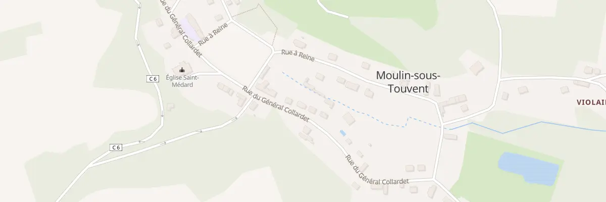 Plan du 12 Rue du Général Collardet à Moulin-sous-Touvent