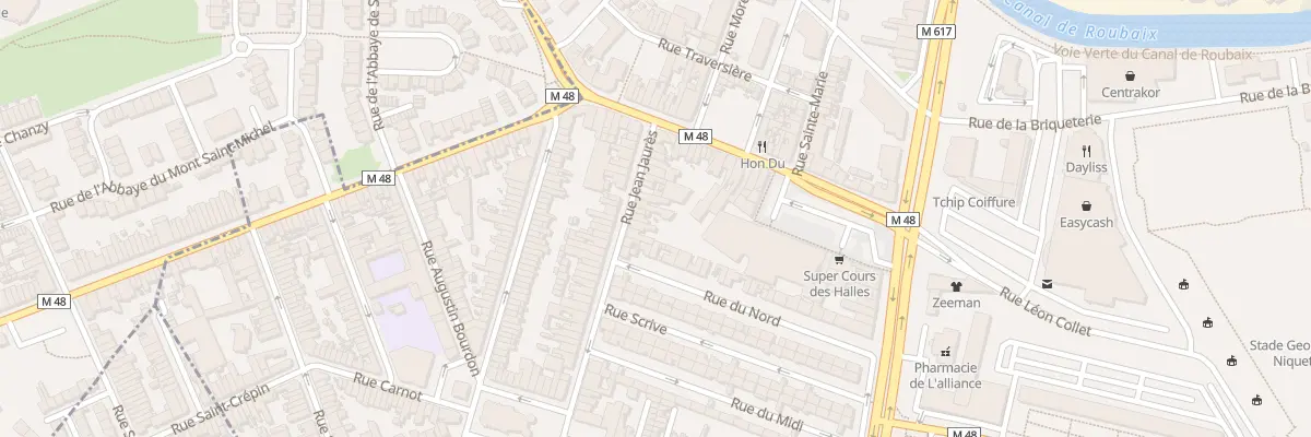 Plan du 21 Rue Jean Jaurès à Marcq-en-Barœul