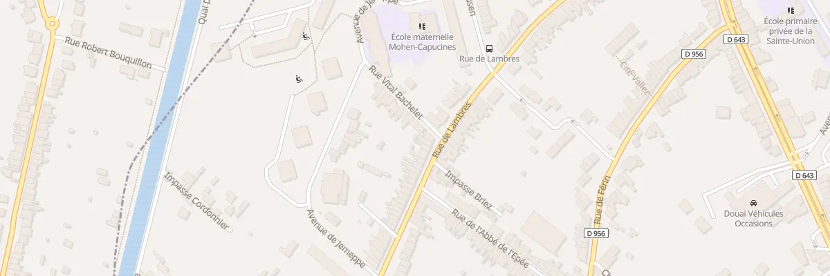 Plan du 388 Rue de Lambres à Douai