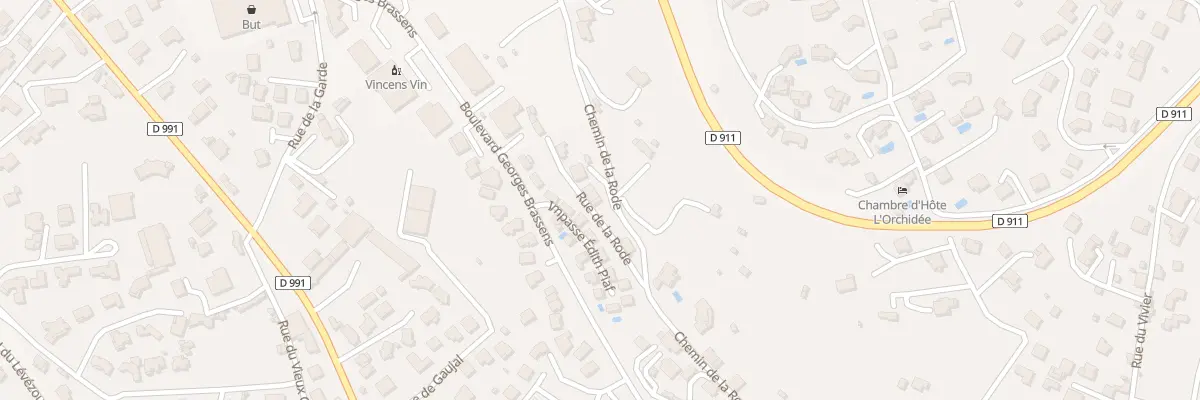 Plan du 548 Rue de la Rode à Millau