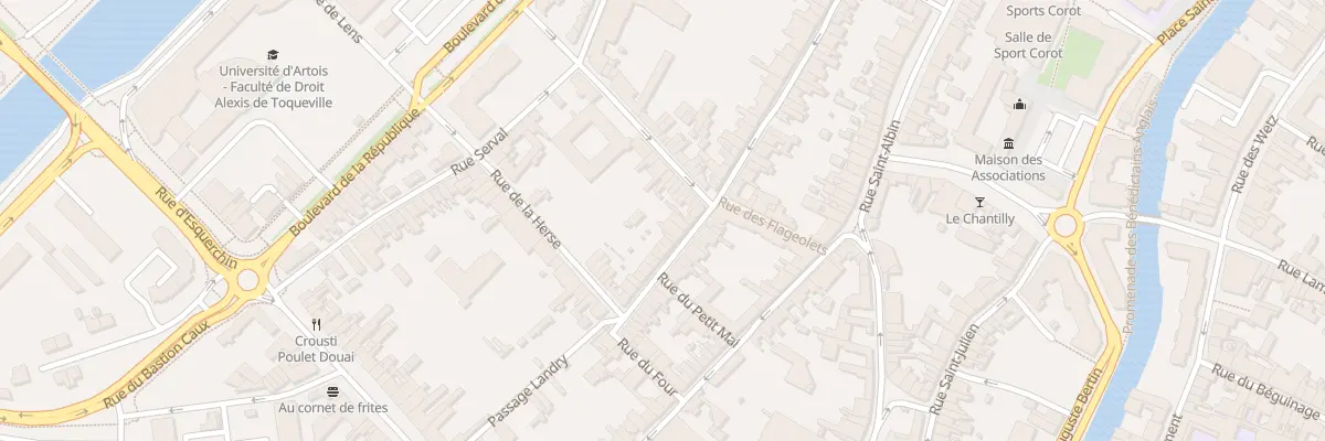 Plan du 83 Rue Jean de Bologne à Douai