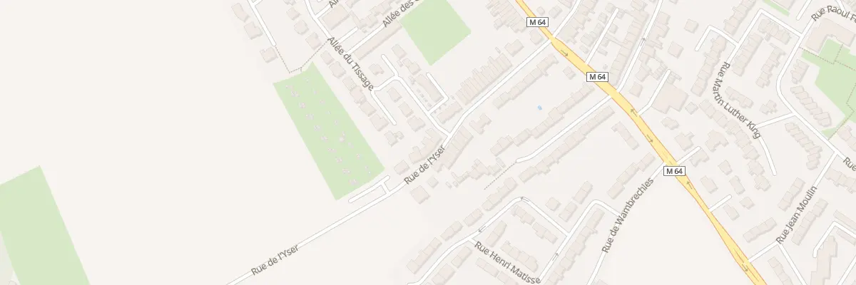 Plan du 66 Rue de l’Yser à Linselles