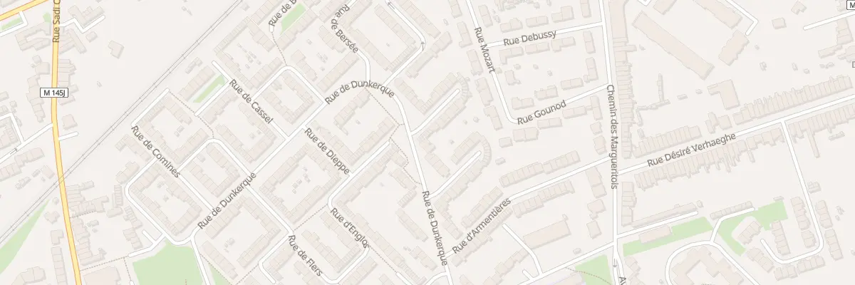 Plan du 93 Rue de Dunkerque à Faches-Thumesnil