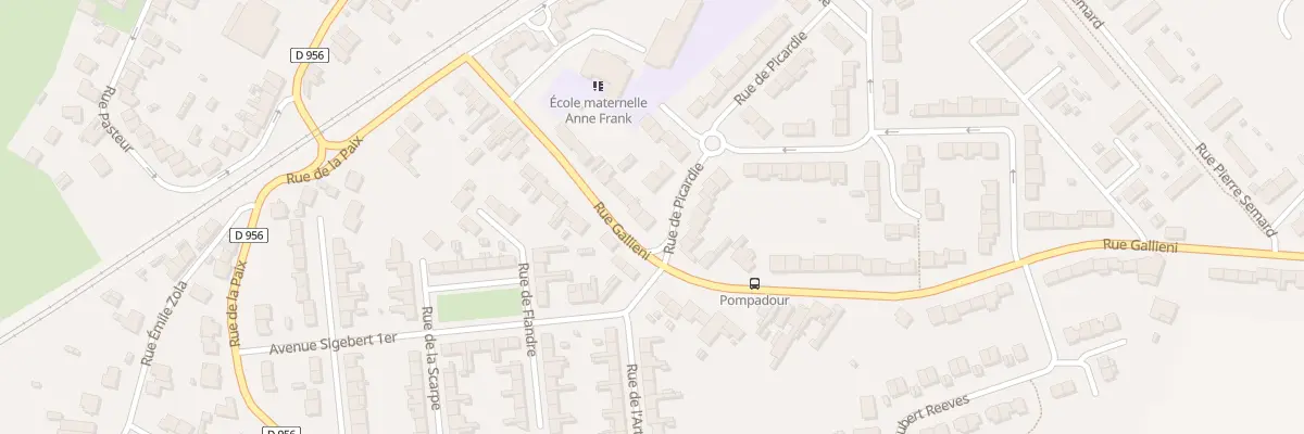 Plan du 1030 Rue Gallieni à Lambres-lez-Douai