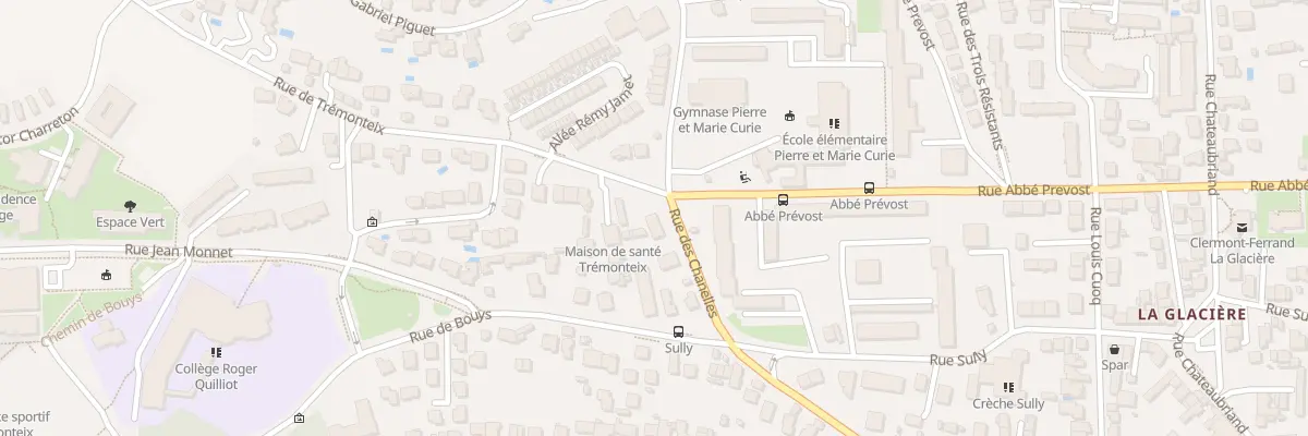 Plan du 129 Rue des Chanelles à Clermont-Ferrand