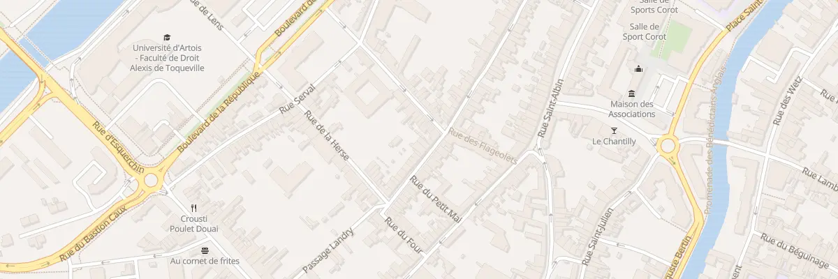 Plan du 89 Rue Jean de Bologne à Douai