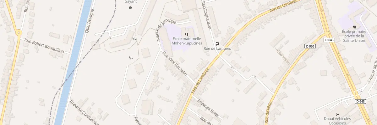 Plan du 346 Rue de Lambres à Douai