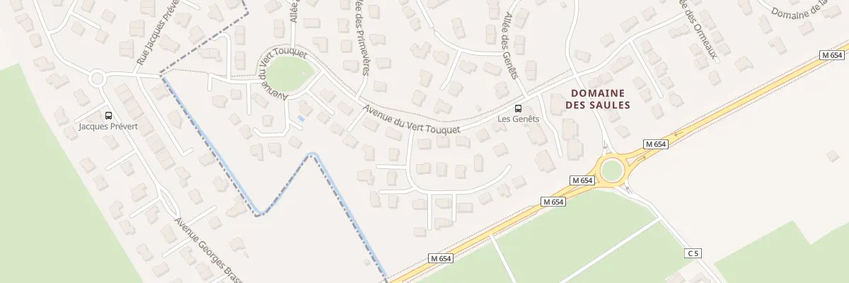 Plan du 9 Av du Vert Touquet à Bondues