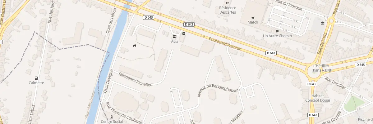 Plan du 251 Bd Pasteur à Douai
