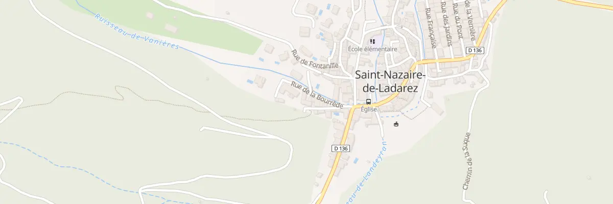 Plan du 1 Rue de la Bourrède à Saint-Nazaire-de-Ladarez