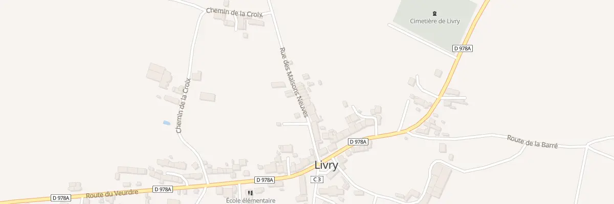 Plan du 10 Rue des Maisons Neuves à Livry