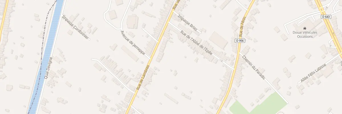 Plan du 513 Rue de Lambres à Douai