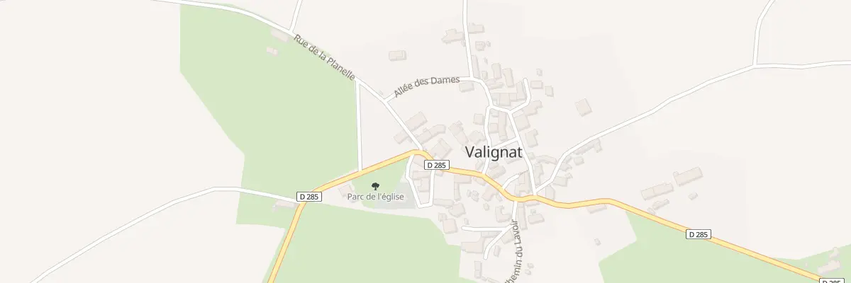 Plan du 5006 Le Bourg à Valignat