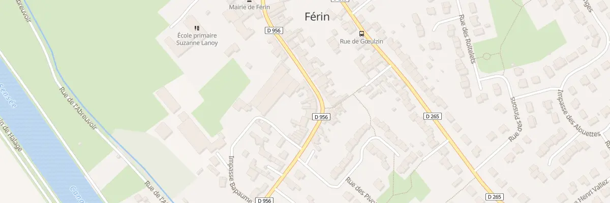 Plan du 28 Rue de Bapaume à Férin