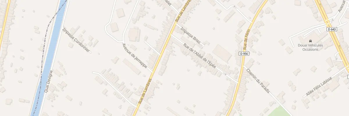 Plan du 483 Rue de Lambres à Douai