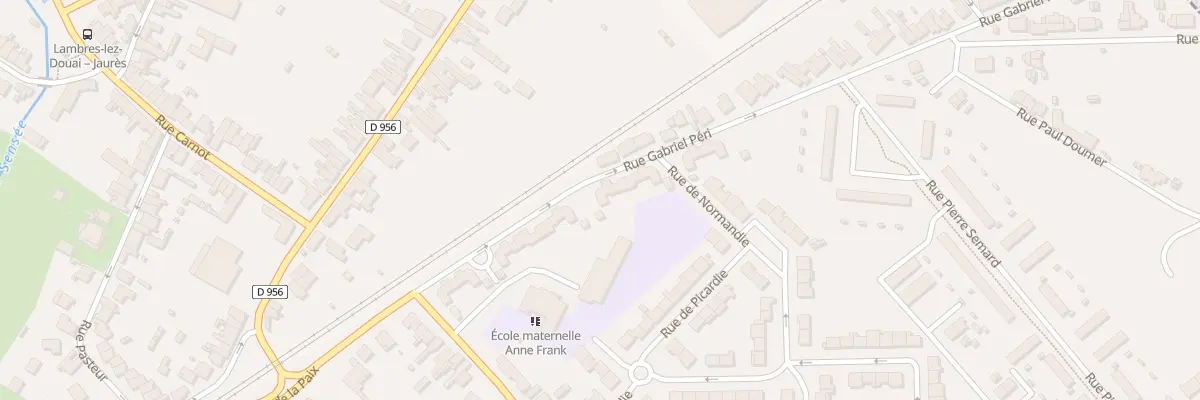 Plan du 154 Rue Gabriel Peri à Lambres-lez-Douai