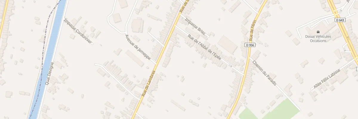 Plan du 503 Rue de Lambres à Douai