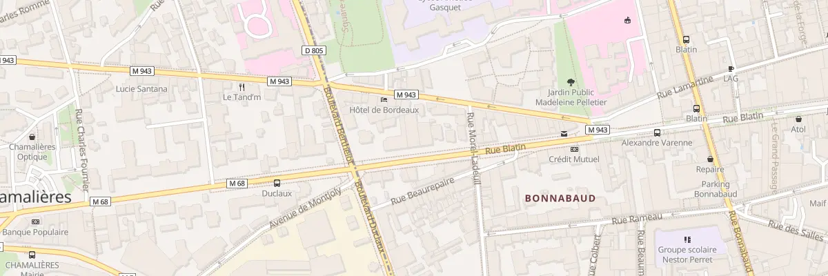 Plan du 68 Rue Blatin à Clermont-Ferrand