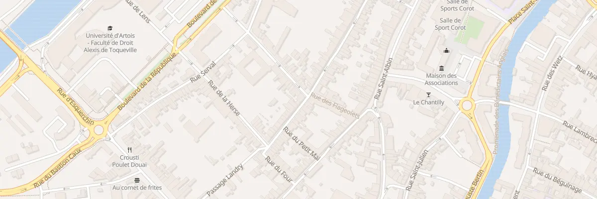 Plan du 5 Rue de l’Arbre Sec à Douai