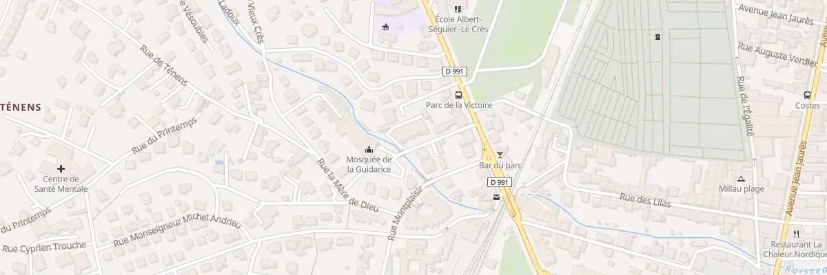 Plan du 70 Rue de la Menuiserie à Millau
