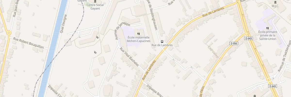 Plan du 316 Rue de Lambres à Douai