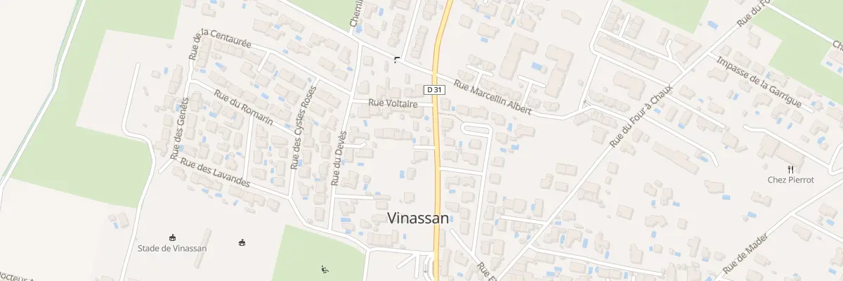 Plan du 25 Av Doc Etienne Montestruc à Vinassan