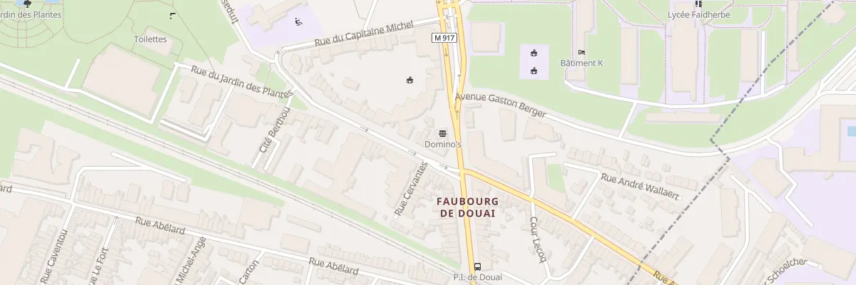 Plan du 34 Rue du Jardin des Plantes à Lille