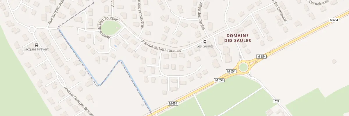 Plan du 7 Av du Vert Touquet à Bondues