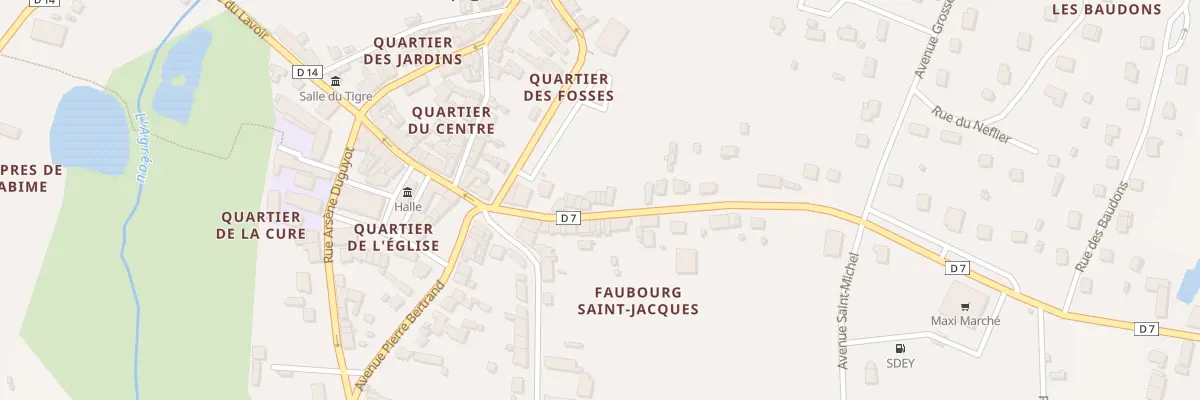 Plan du 14 Rue Jean Jacques Rousseau à Champignelles