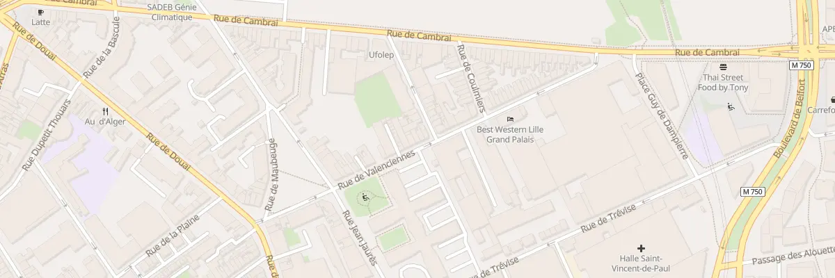 Plan du 37 Rue de Valenciennes à Lille