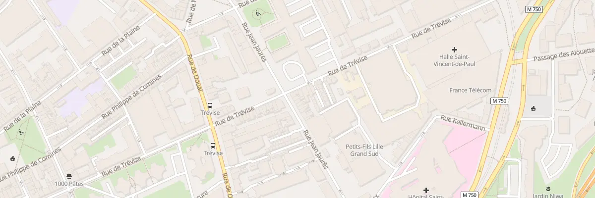 Plan du 35 Rue Jean Jaurés à Lille