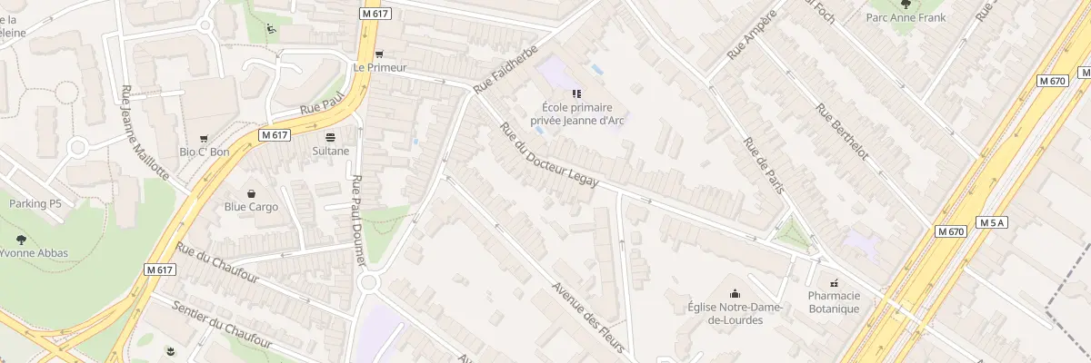 Plan du 30 Rue du Docteur Legay à La Madeleine