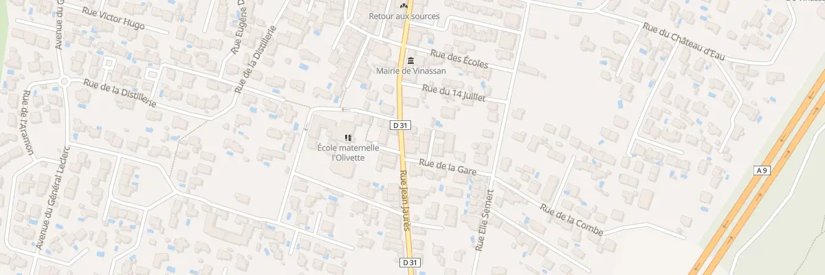 Plan du 21 Rue Jean Jaures à Vinassan