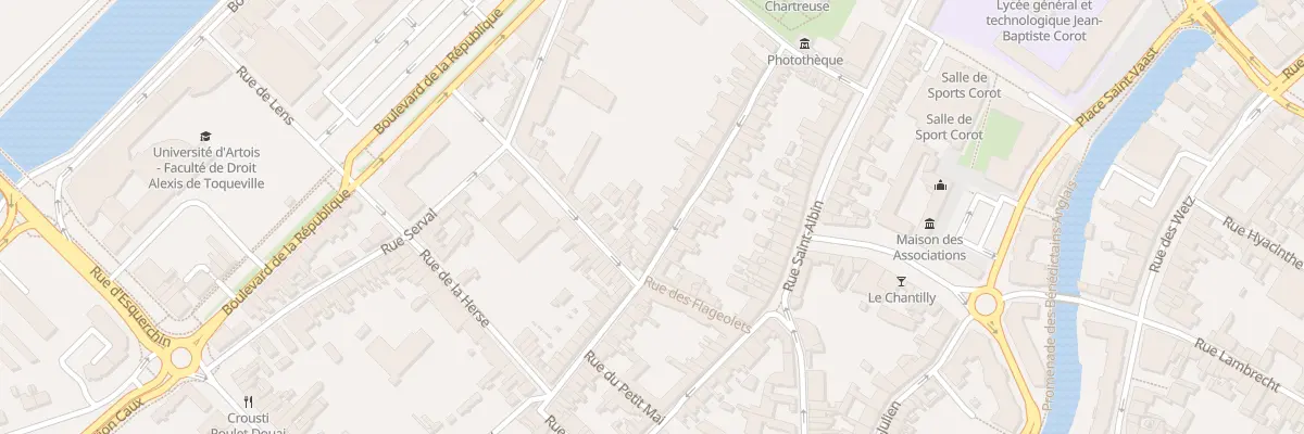 Plan du 159 Rue Jean de Bologne à Douai