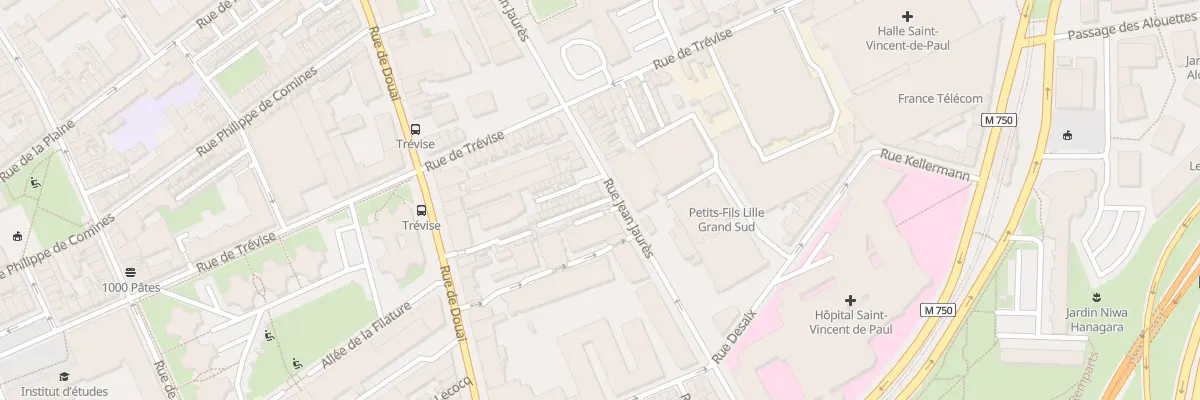Plan du 60 Rue Jean Jaurés à Lille