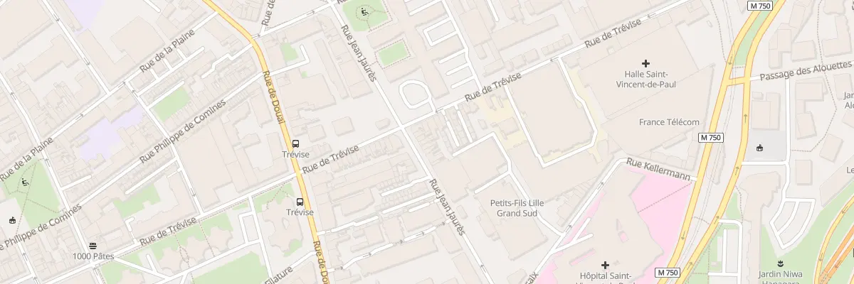 Plan du 39 Rue Jean Jaurés à Lille