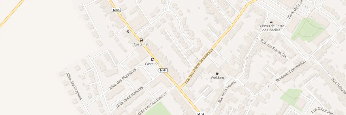 Plan du 48 Rue Castelnau à Linselles