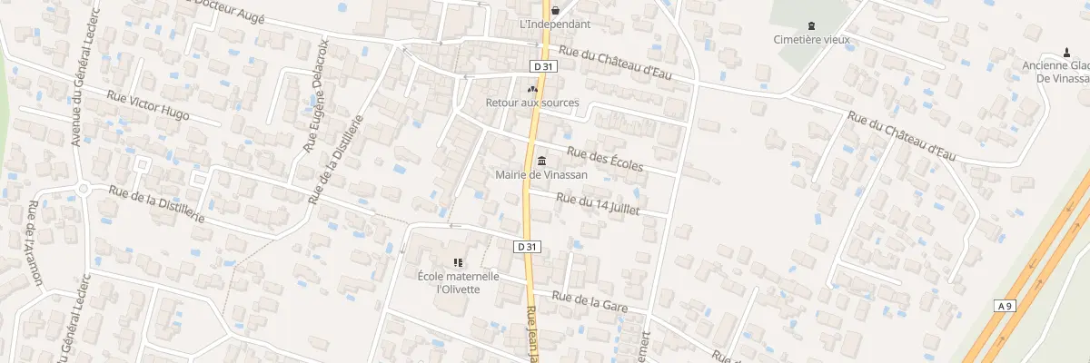 Plan du 11 Rue Jean Jaures à Vinassan