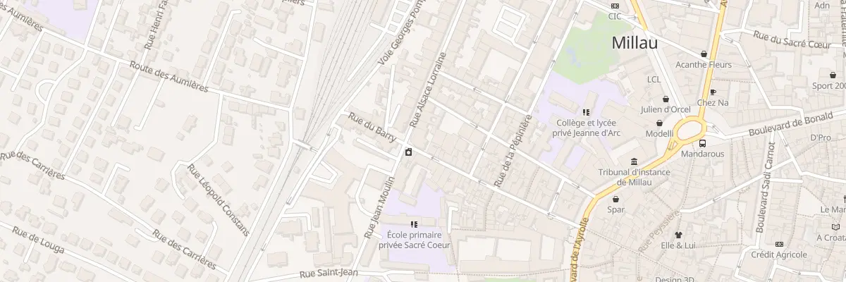Plan du 31 Rue Alsace Lorraine à Millau