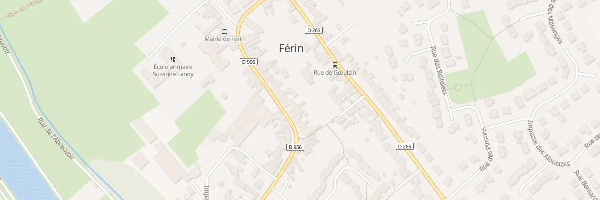 Plan du 25 Rue de Bapaume à Férin