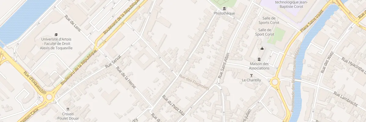 Plan du 157 Rue Jean de Bologne à Douai