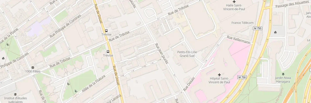 Plan du 64 Rue Jean Jaurés à Lille