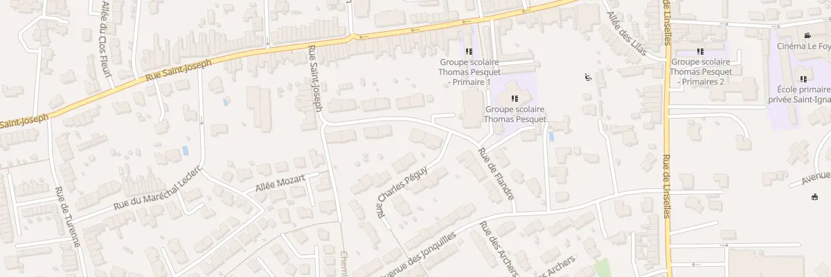 Plan du 11 Rue de Flandre à Bousbecque