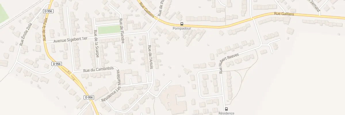 Plan du 905 Rue Gallieni à Lambres-lez-Douai