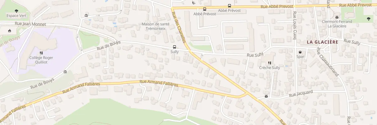 Plan du 117 Rue des Chanelles à Clermont-Ferrand