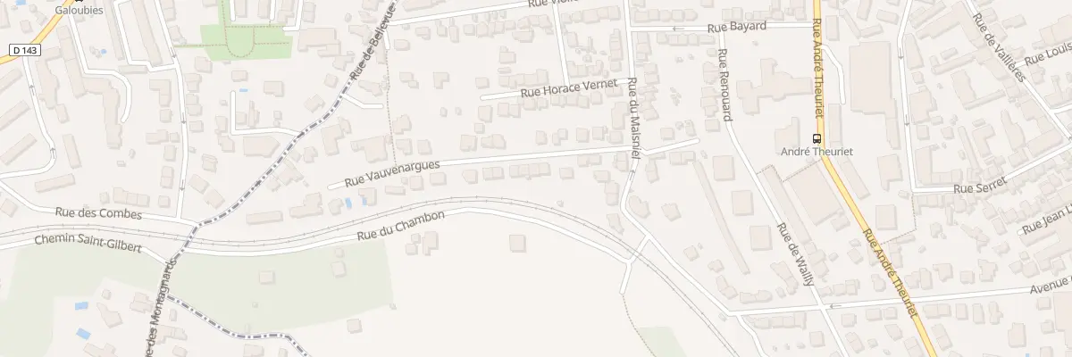 Plan du 19 Rue Vauvenargues à Clermont-Ferrand
