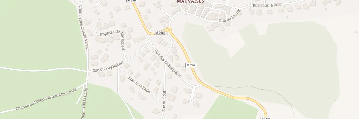 Plan du 1337 Rte des Mauvaises à Blanzat