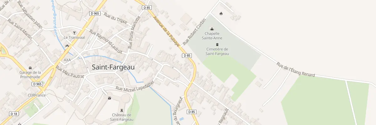 Plan du 4 Av de la Puisaye à Saint-Fargeau